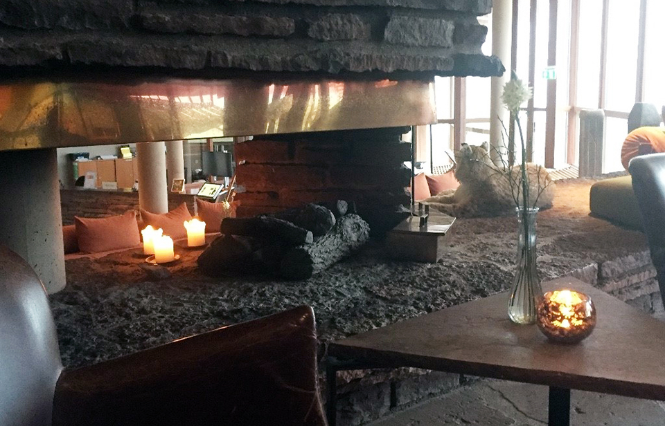 Fireplace at Oijared